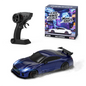 MCARRO MC061 1/64 Scale 4WD Mini RC Car RTR – White/Blue 2.4GHz Micro Racing Car