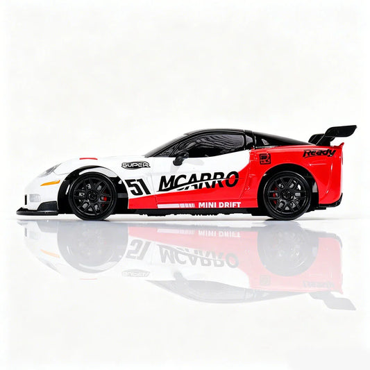MCARRO TR051 RTR 1/43 2.4GHz 4WD Drift Desktop RC Car with Gyro – Full Proportional Mini Racing Car