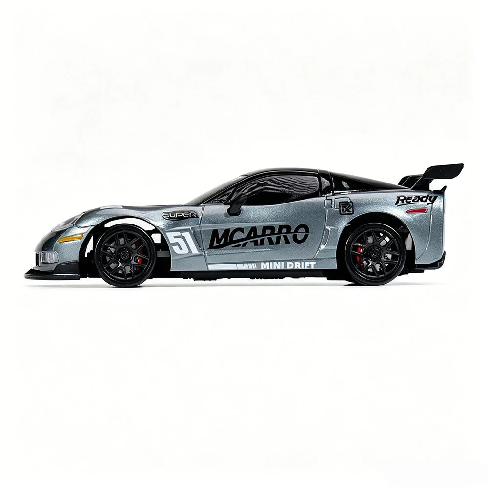 MCARRO TR051 RTR 1/43 2.4GHz 4WD Drift Desktop RC Car with Gyro – Full Proportional Mini Racing Car