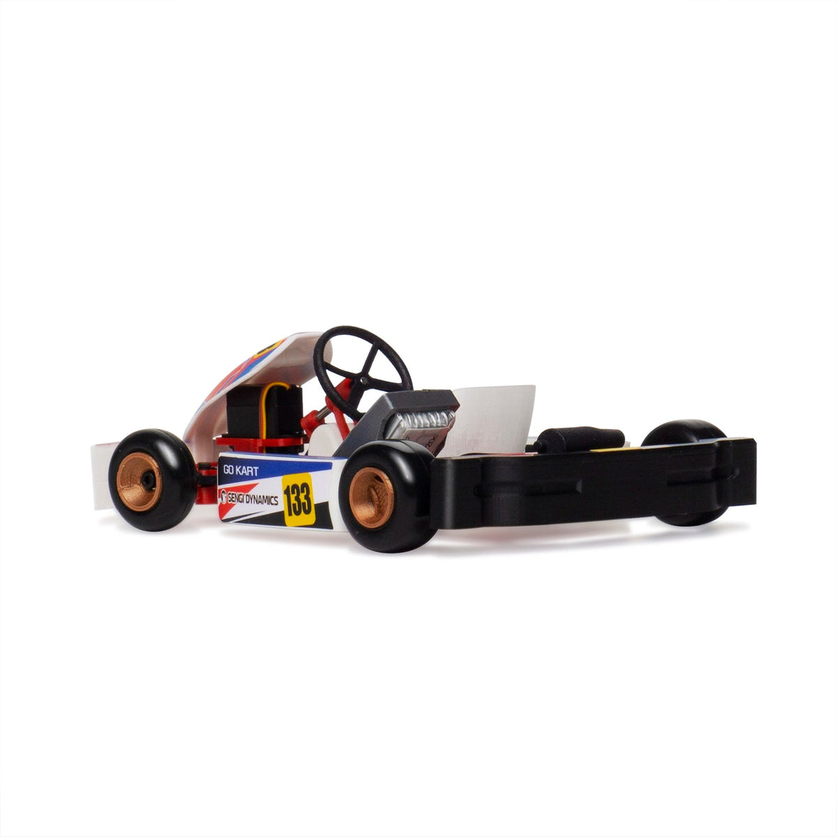 Sengi Kart-80 silicone tires and body detail