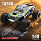 MJX Hyper Go 14208 1/14 Scale 4WD Brushless Off-Road Bigfoot RC Truck – 41km/h High Speed RTR