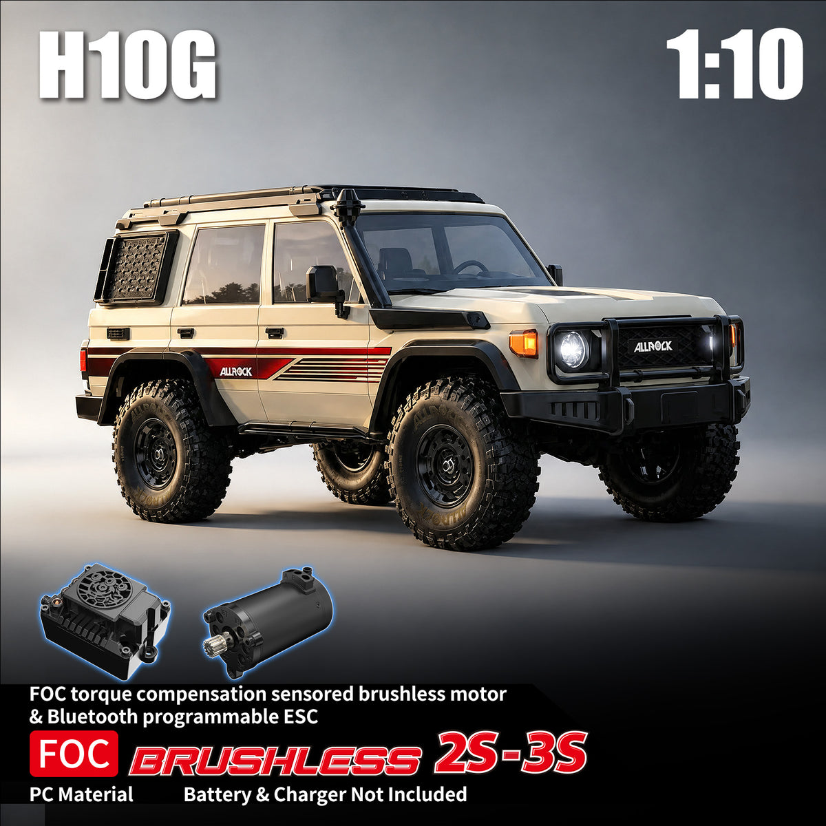 MJX Hyper Go H10G 1/10 crawler in sand
