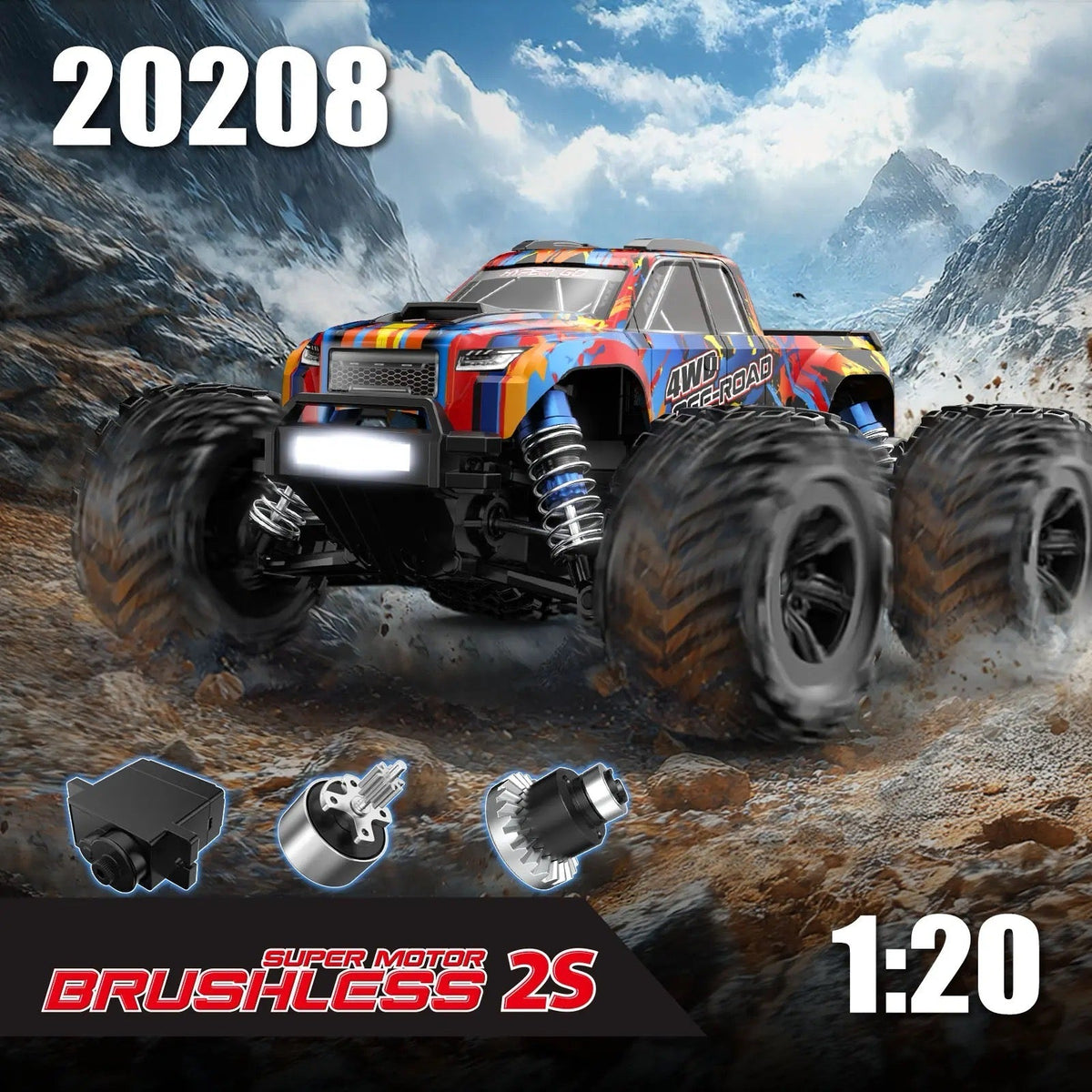MJX Hyper Go 20208 1/20 brushless 4WD RC truck