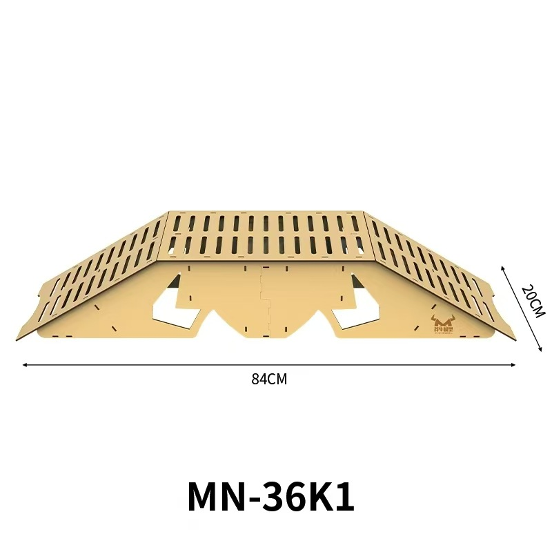 MN-36K1 & MN-36K2 Wooden RC Crawler Obstacles – Bridge & Seesaw Ramps for 1/12, 1/14, 1/16, 1/18 Scale RC Cars