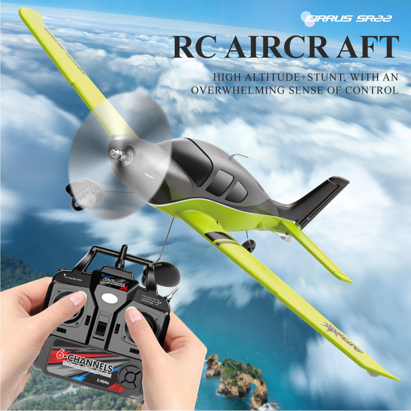 Qidi A580 Cirrus SR22 4CH RC Airplane – 52cm Wingspan, Brushless Motor, RTF/BNF Options