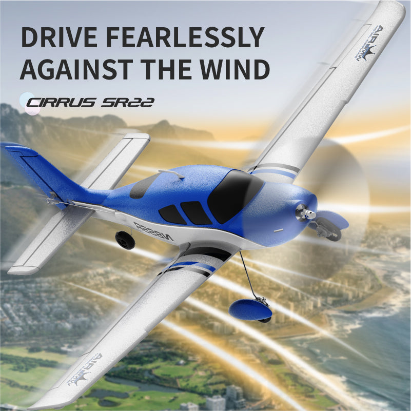 Qidi A580 Cirrus SR22 4CH RC Airplane – 52cm Wingspan, Brushless Motor, RTF/BNF Options