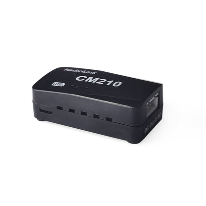 RadioLink CM210 charging indicators and compact dimensions