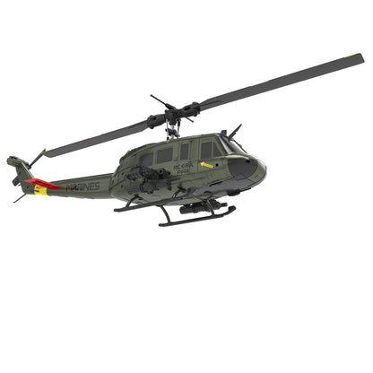 RC ERA C032 UH-1 Huey 6CH Brushless RC Helicopter with Gyro Stabilization – Scale Replica with Altitude Hold & 3D Inverted Flight