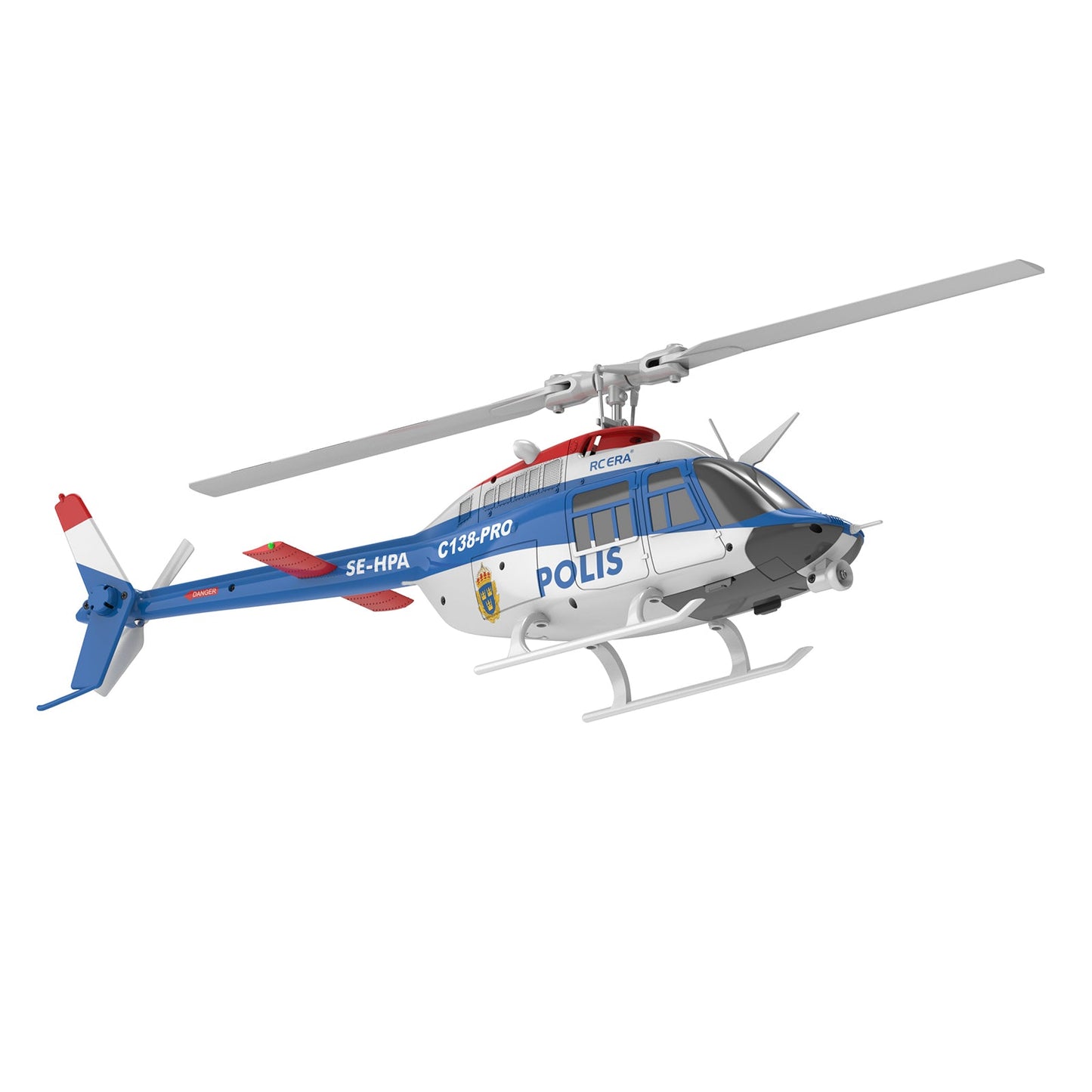 RC ERA C138 Pro Bell 206 3D 6-Channel Flybarless Scale RC Helicopter RTF – Brushless Smart Positioning