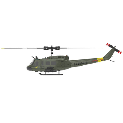 RC ERA C032 UH-1 Huey 6CH Brushless RC Helicopter with Gyro Stabilization – Scale Replica with Altitude Hold & 3D Inverted Flight