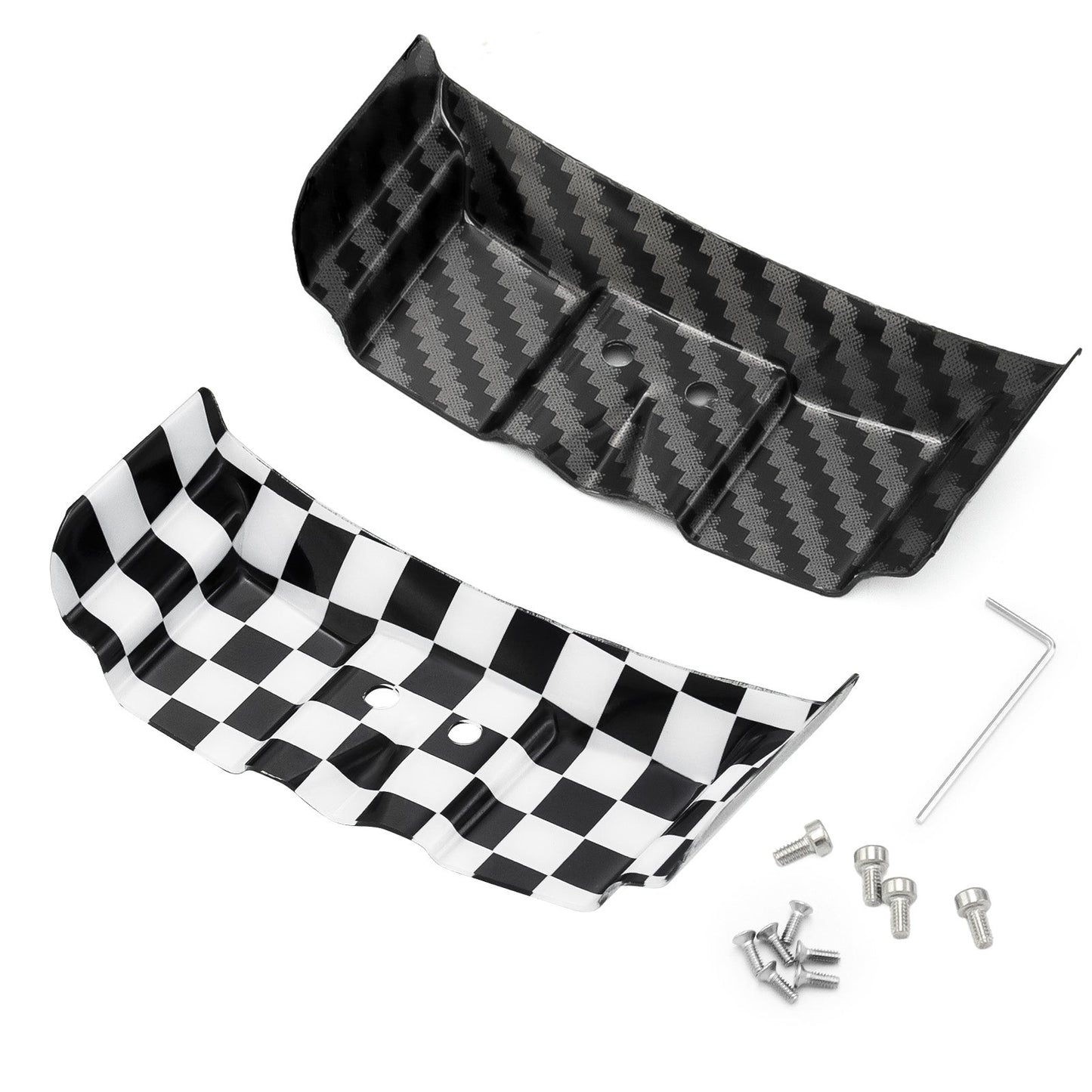 RC Rear Wing Set (2PCS) for Losi Micro-B & WLToys 244016 | 1/24 Buggy Car Upgrade Lightweight Plastic Wing with Mounting Accessories