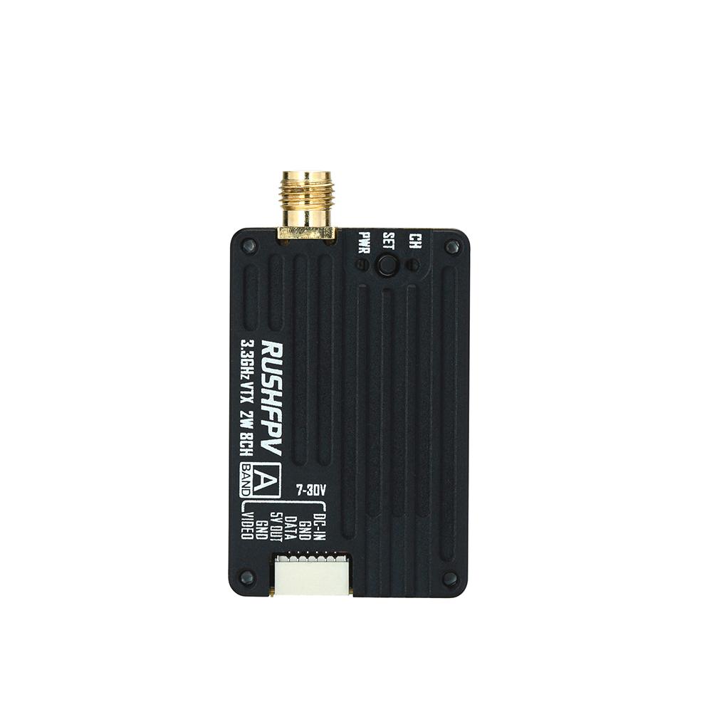RUSHFPV 3.3GHz 2W FPV video transmitter with RHCP antenna
