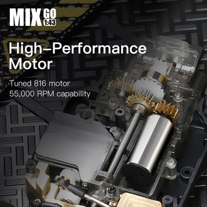 DIATONE x Sniclo SNT MIX GO MG058 1/43 4WD Drift RC Car – Gyro Ready, 55,000RPM Motor (RTR / FPV Combo)