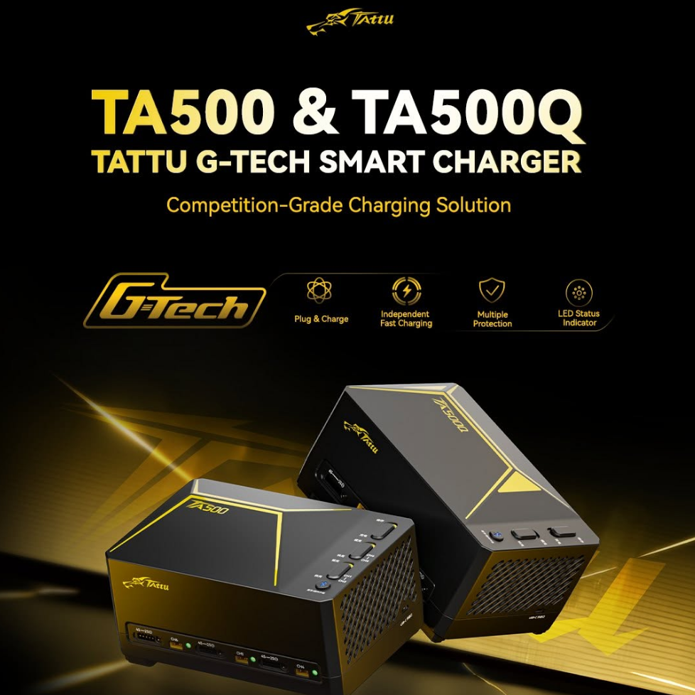 Tattu TA500 and TA500Q G-Tech smart chargers