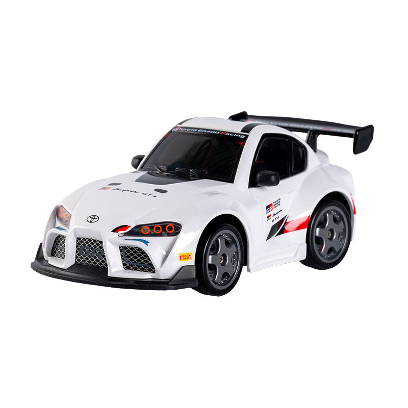 Officially Licensed 1:43 Mini Q 4WD RC Drift Car – Toyota Supra GT4 / Mitsubishi Evo 4 with LED Lights