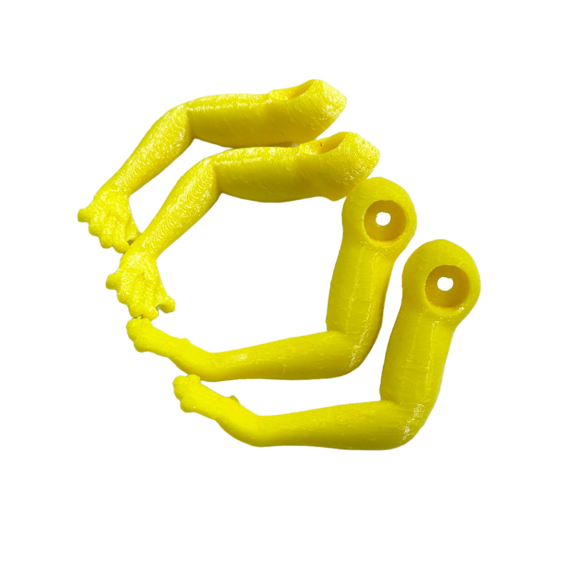 Yellow four-piece DIY paddle-leg wheel set for UCX2405 Pro