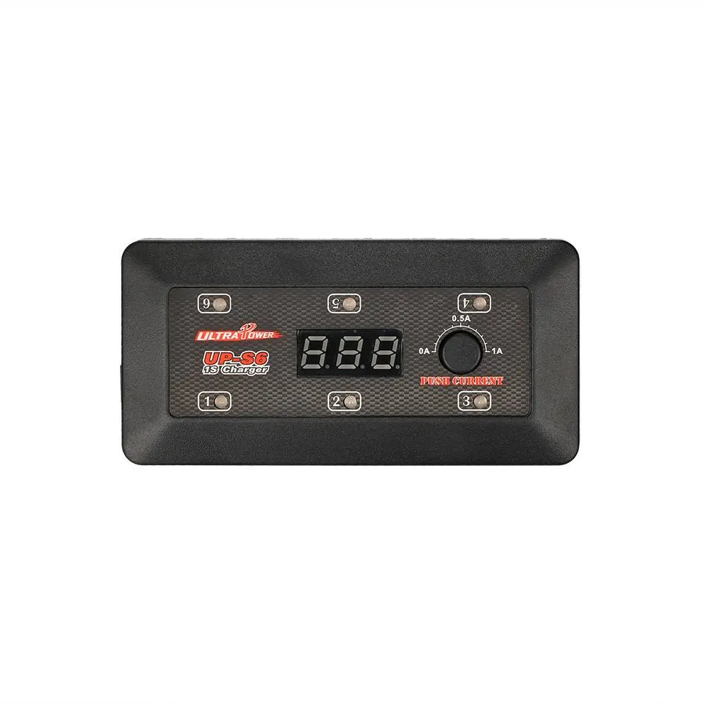 Ultra Power UP-S6 1S 6-Port LiPo/LiHV Charger with USB Output – Micro, MX, mCPX Compatible