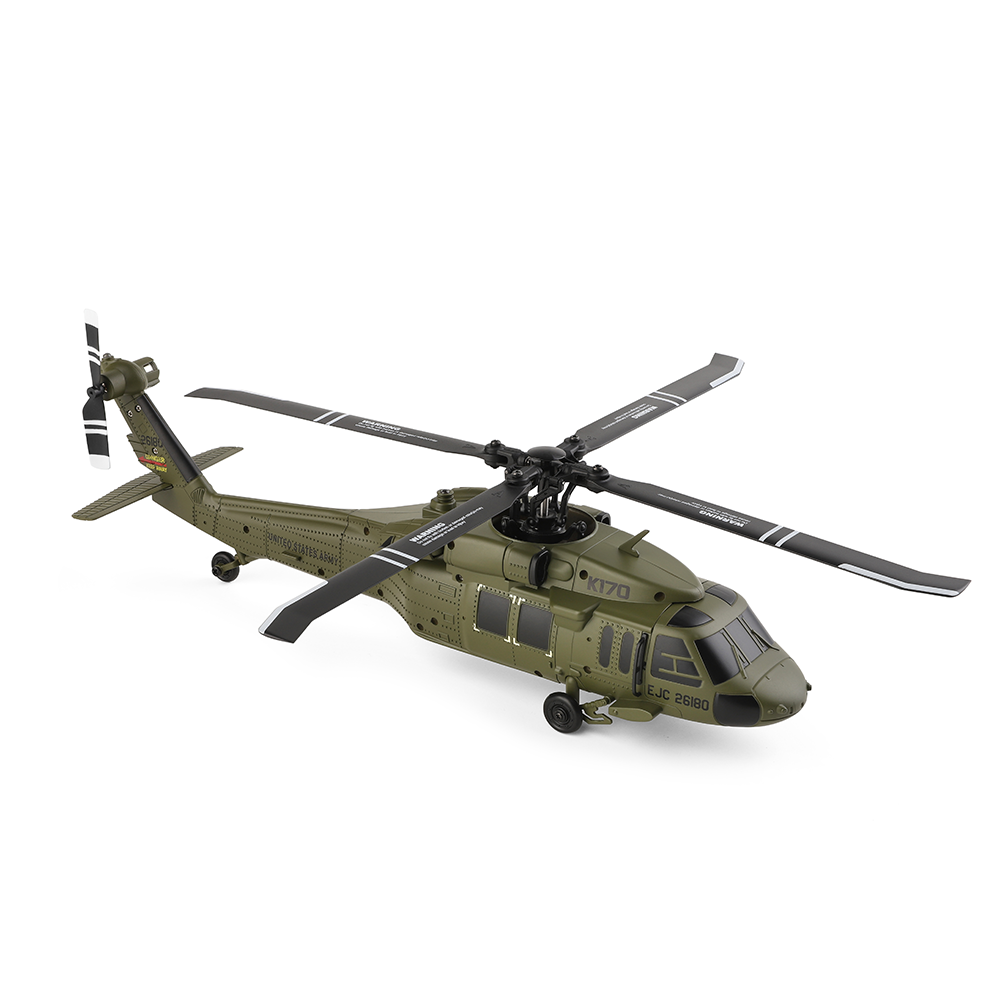 WLTOYS K170 military-green brushless RC helicopter