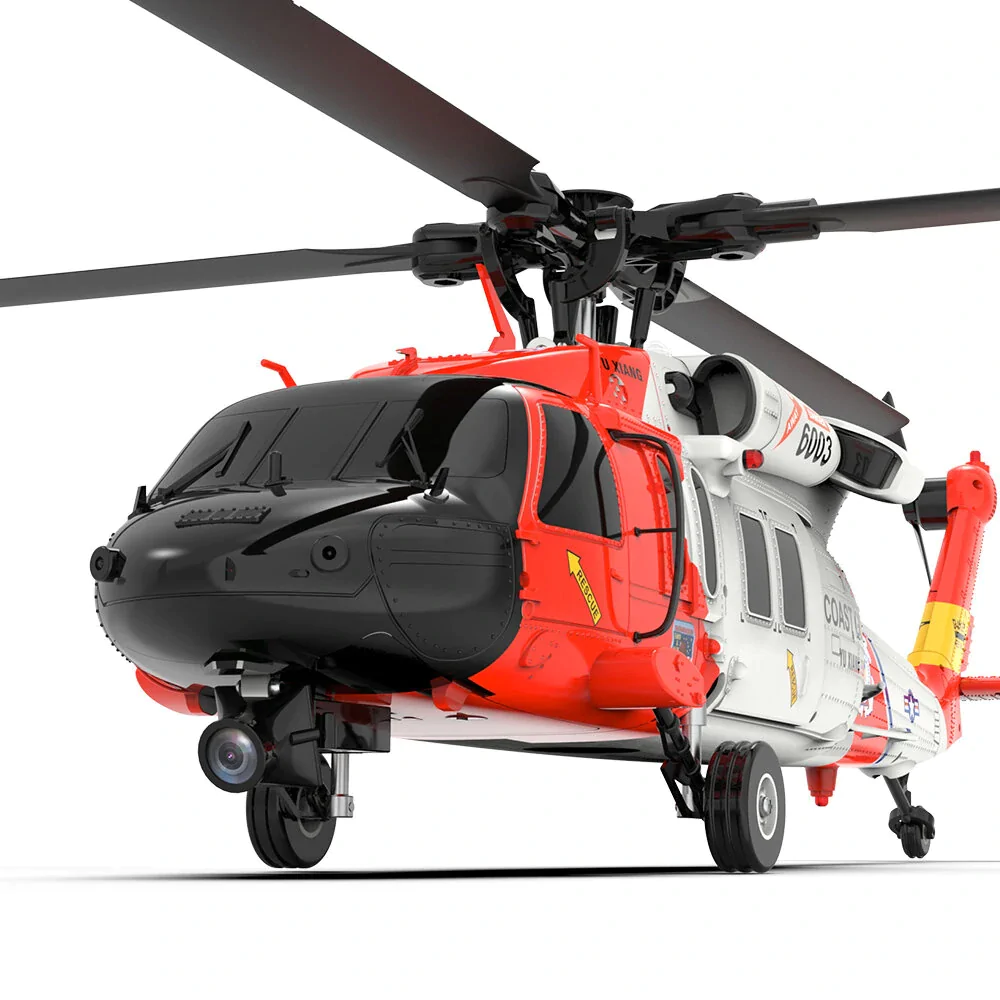 YXZNRC F09-S GPS helicopter side profile and scale details