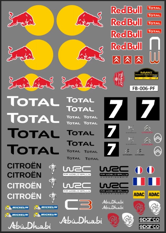 Optional decal sheet for MJX Hyper Go 14303 RC car