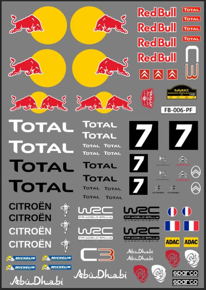 Optional decal sheet for MJX Hyper Go 14303 RC car