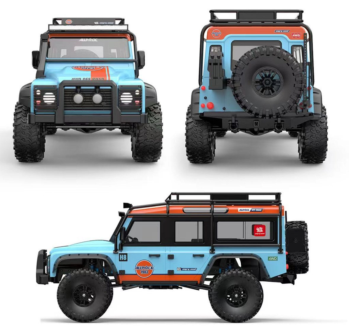 Blue MJX H8H sensored brushless RC crawler