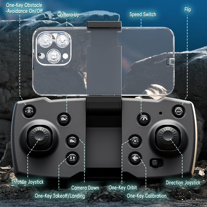 JJRC X38 black RC drone underside detail