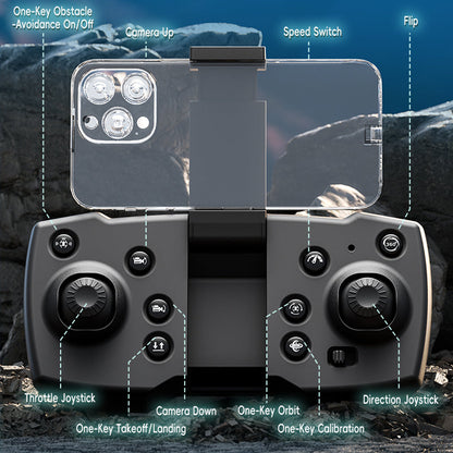JJRC X38 black RC drone underside detail