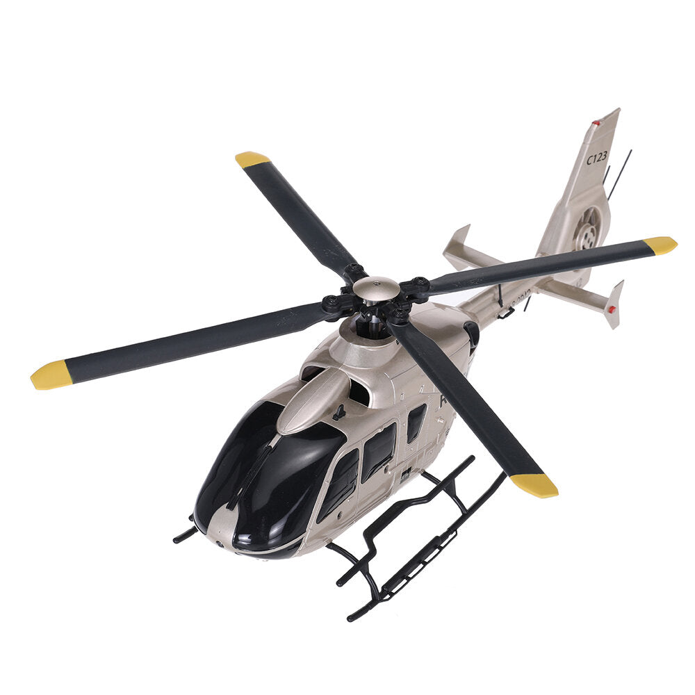 C123 PRO dual-brushless RC helicopter side view