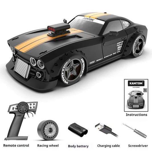 Black KAMTOM KM3299 mini 4WD drift car