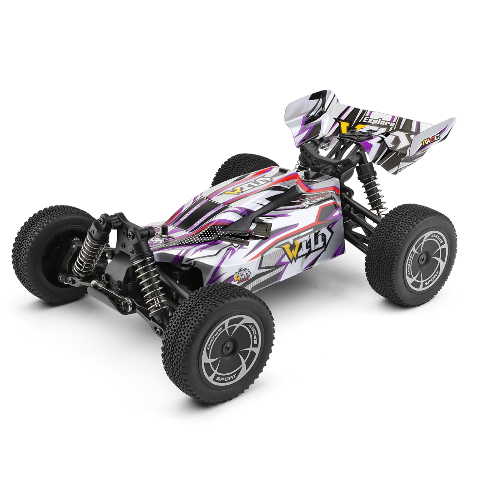 WLTOYS 144016 purple 1/14 brushed 4WD RC car front view
