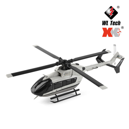 WLTOYS XK K160 EC-145 Scale 4CH Brushless RC Helicopter – Altitude Hold, 6G Gyro, Beginner Friendly